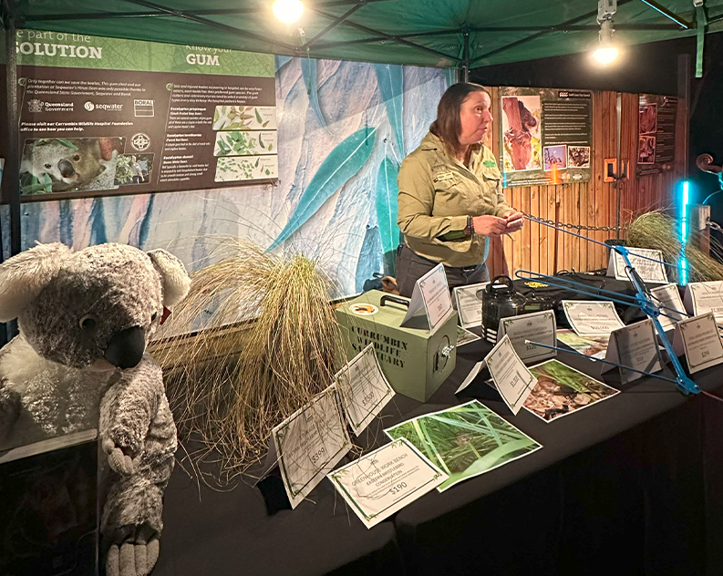 Information Booth Set up at Gala